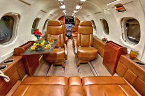 Lear35A Main cabin - forward view - DuPage Aerospace