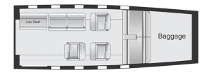Lear 35A Seating Layout